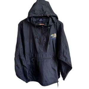 Vintage GENERAL MILLS Pullover Black Windbreaker Jacket Mens Large Trix Lucky 90